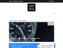 Tablet Screenshot of gmtminusfive.com